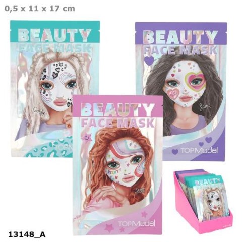 Maseczka kosmetyczna do twarzy Top Model BEAUTY&ME 1szt.mix 13148A