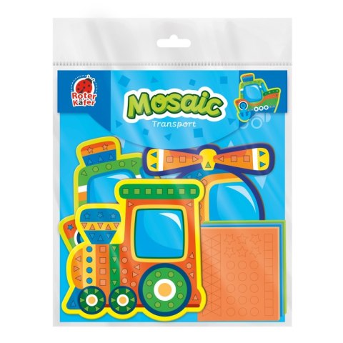 Zestaw kreatywny miękka Mozaika Transport RK8010-10