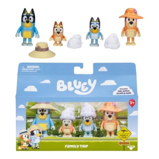 Figurki Bluey Rodzinna Wycieczka 4 figurki BLU17654