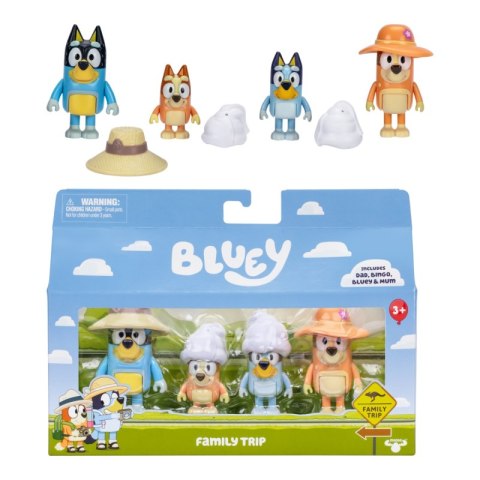 Figurki Bluey Rodzinna Wycieczka 4 figurki BLU17654