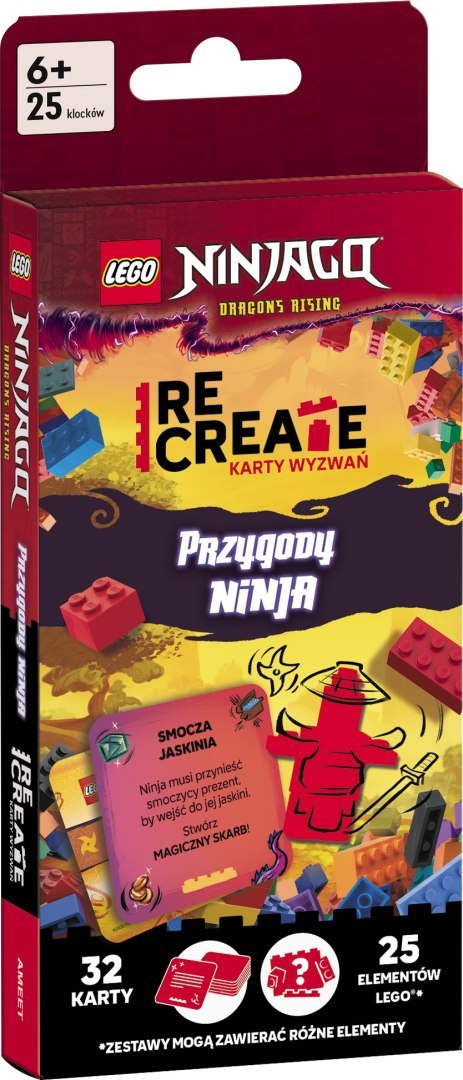 Lego Recreate karty wyzwań Przygody Ninja ACP-6701