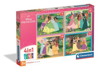 Puzzle 4w1 Super kolor Disney Princess 21746