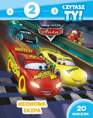 Neonowa ekipa. Auta. 1, 2, 3, czytasz ty! Poziom 2