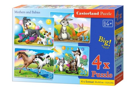 Puzzle 4w1 (8,12,15,20) maxi Mama i dzieci B-041053