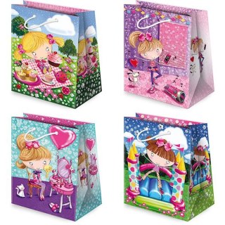 Torebki prezentowe T17-8 dzieci dziewczynki 5 sztuk