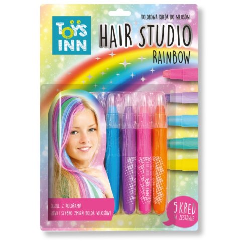 Kreda do włosów rainbow 5 sztuk ToysInn