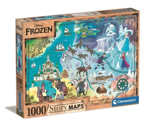 Puzzle 1000 Story maps Frozen 39666 Puzzle 1000 Story maps Frozen 39666