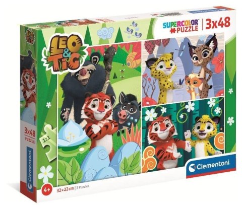 Puzzle 3w1 super kolor Leo&Tig 25270 Puzzle 3w1 super kolor Leo&Tig 25270
