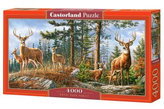 Puzzle 4000 Królewska rodzina jeleni C-400317-2
