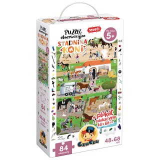 Puzzle 84 obserwacyjne Stadnina koni CzuCzu