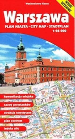 Warszawa. Plan miasta 1:28 000 wyd. 2024/2025