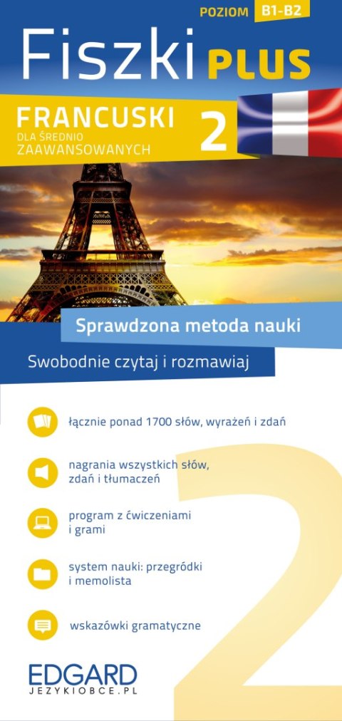 Francuski. Fiszki PLUS dla średnio zaawansowanych 2 Francuski. Fiszki PLUS dla średnio zaawansowanych 2
