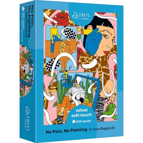 Puzzle 500 Velvet Soft Touch No Pain, No Painting by Anna Rupprecht 37423 Puzzle 500 Velvet Soft Touch No Pain, No Painting by Anna Rupprecht 37423