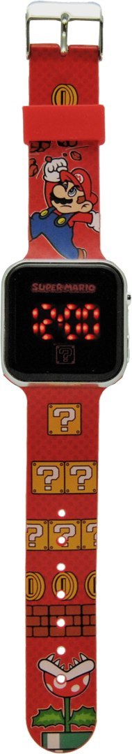 Zegarek LED z kalendarzem Super Mario GSM4107