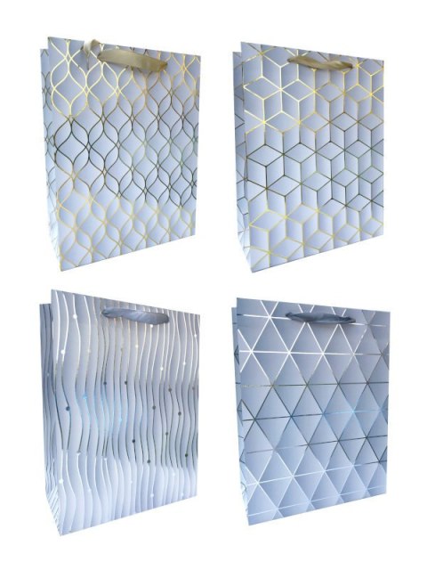 Torebki prezentowe wzory geometryczne JP1015A 12 sztuk Torebki prezentowe wzory geometryczne JP1015A 12 sztuk