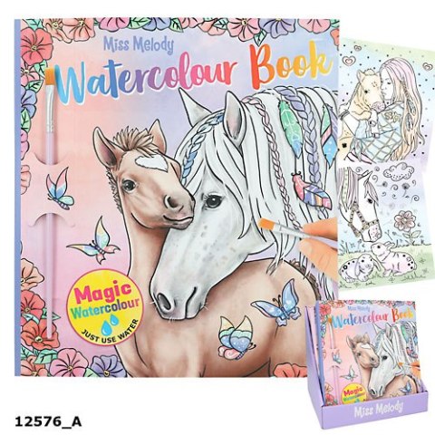 Kolorowanka Miss Melody Watercolour 12576A Kolorowanka Miss Melody Watercolour 12576A