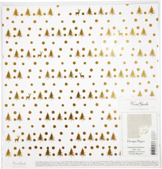 Papier ozdobny Deer and dots 30,5x30,5cm 180g 3 arkusze edycja limitowana