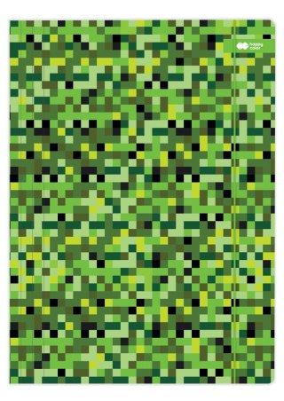 Teczka kartonowa z gumką PIXI zielony 24x31cm Happy Color