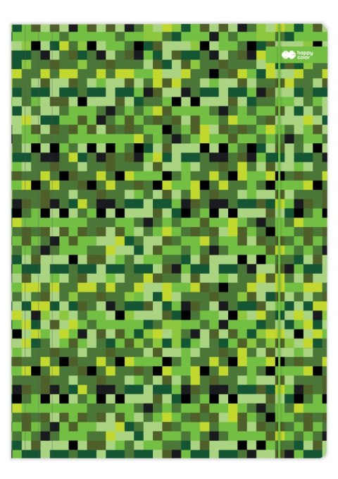 Teczka kartonowa z gumką PIXI zielony 24x31cm Happy Color