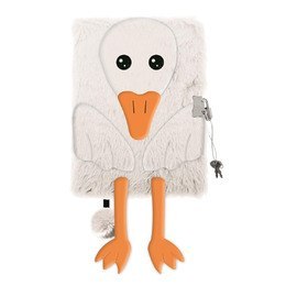 Pamiętnik A5 Włochacz z kłódką 3D Goose Pipa Pamiętnik A5 Włochacz z kłódką 3D Goose Pipa