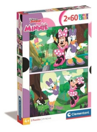 Puzzle 2 x 60 el super kolor minnie