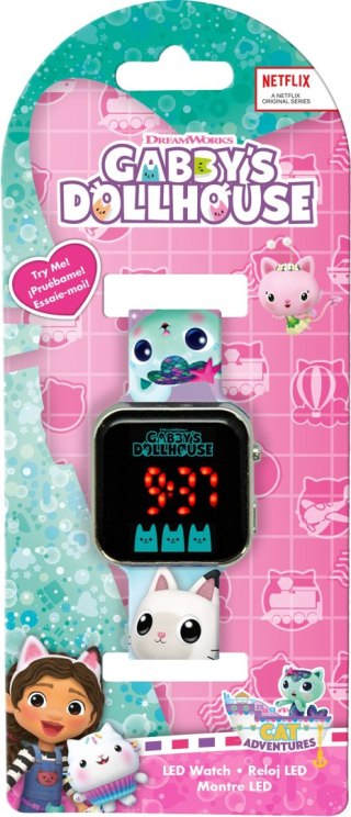Zegarek LED z kalendarzem Gabby's Dollhouse