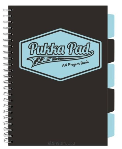 Kołozeszyt Pukka Pad A4 Project Book Black & Blue Sky czarny Kołozeszyt Pukka Pad A4 Project Book Black & Blue Sky czarny