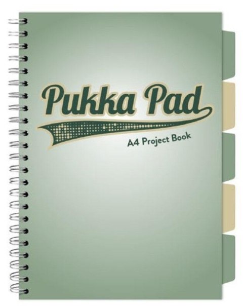 Kołozeszyt Pukka Pad A4 Project Book Sage zielony Kołozeszyt Pukka Pad A4 Project Book Sage zielony