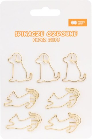 Spinacze ozdobne CAT&DOG Happy Color 7 szt.