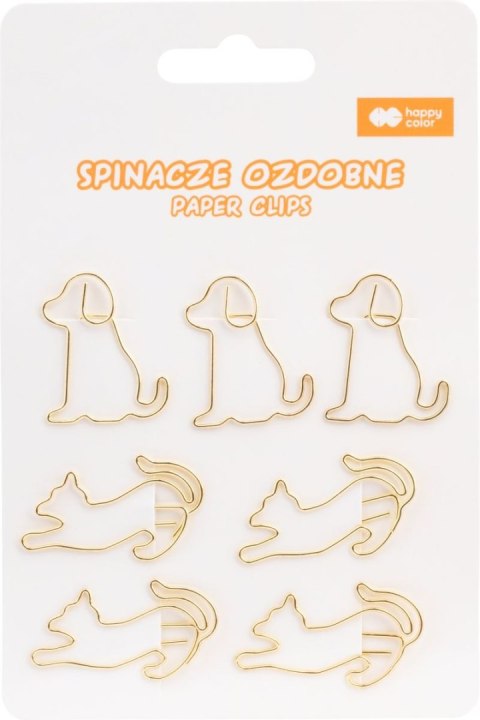 Spinacze ozdobne CAT&DOG Happy Color 7 szt. Spinacze ozdobne CAT&DOG Happy Color 7 szt.