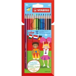 Kredki drewniane STABILO Color 12 kolorów