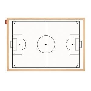 Tablica taktyczna suchościeralna magnetyczna MEMOBE biała boisko do piłki nożnej 90x60 cm