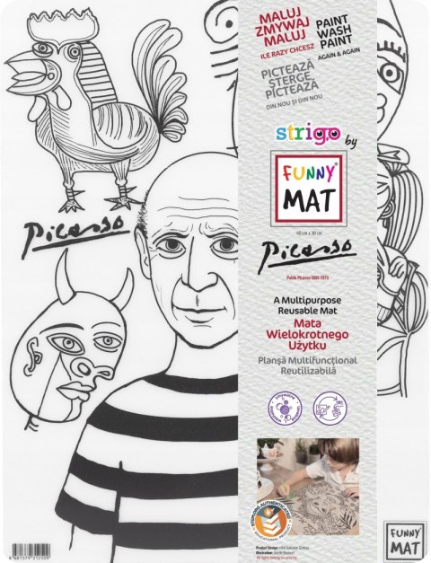 Transparentna mata Strigo Funny Mat Picasso 30x40cm Transparentna mata Strigo Funny Mat Picasso 30x40cm