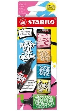 Zakreślacz STABILO BOSS MINI by Snooze One 6 kolorów Zakreślacz STABILO BOSS MINI by Snooze One 6 kolorów