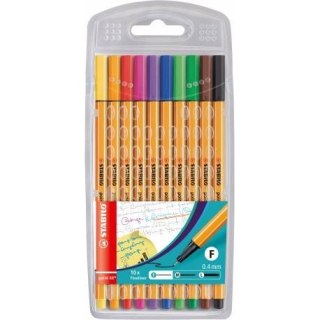 Zestaw cienkopisów STABILO Point 88 etui 10 kolorów