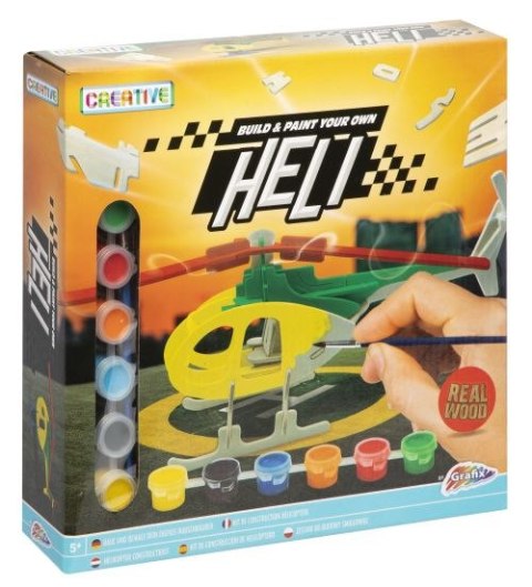 Drewniana konstrukcja Helikopter