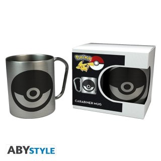 Kubek 235ml Pokemon Mug Carabiner Pokeball