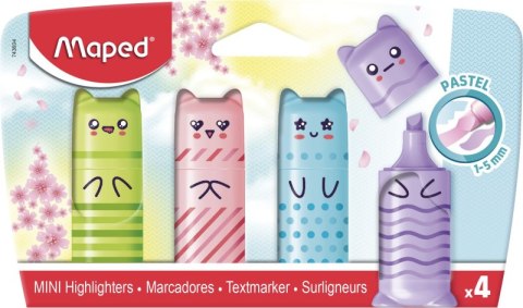 Zakreślacz Mini Kawaii Pastel 4 kolory Zakreślacz Mini Kawaii Pastel 4 kolory