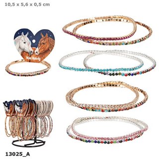 Zestaw bransoletek z kryształkami Miss Melody 1szt.mix 13025A