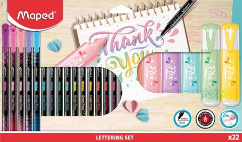 Zestaw do letteringu 22 elementy Zestaw do letteringu 22 elementy