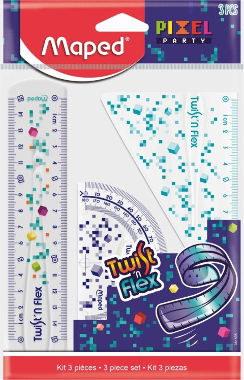 Zestaw geometryczny Pixel Twist'n Flex niełamliwy Zestaw geometryczny Pixel Twist'n Flex niełamliwy