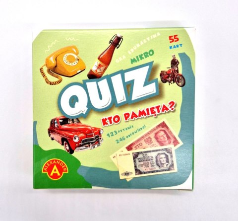 Gra kieszonkowa Quiz kto pamięta? Gra kieszonkowa Quiz kto pamięta?