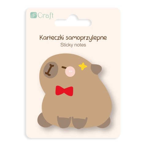 Karteczki samoprzylepne Kapibara Muszka 6,2x 6 cm 30k. Karteczki samoprzylepne Kapibara Muszka 6,2x 6 cm 30k.