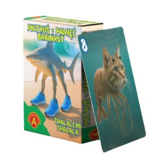 Karty Piotruś + Pamięć Brainrot Tralalero Tralala