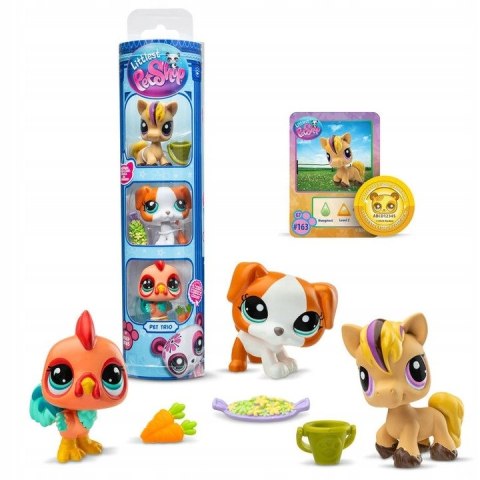 Littlest Pet Shop Tuba Zestaw 3 figurek zwierzątek +akcesoria seria 3
