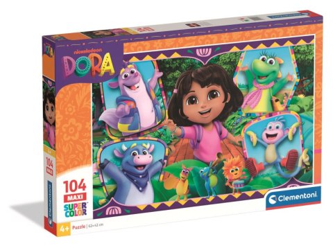 Puzzle 104 Maxi Super kolor Dora 25077