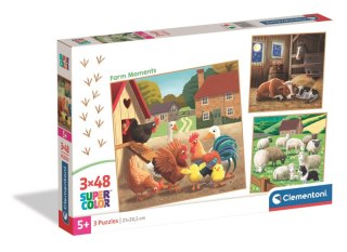 Puzzle 3x48 Super kolor Farm Moments 25791