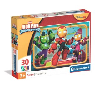 Puzzle 30 Super kolor Iron Man and His Awesome Friends 20839