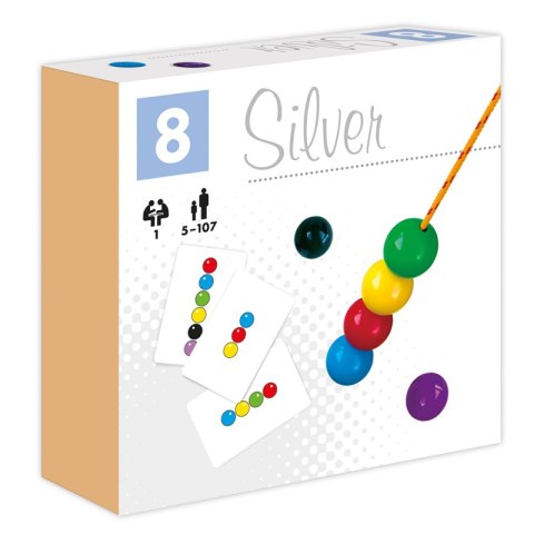 SILVER KULE NA SZNURKU
