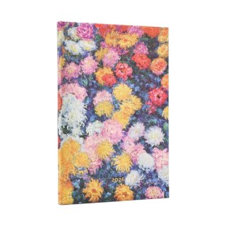 Kalendarz 2026 Monet's Chrysanthemums tygodniowy HOR Maxi